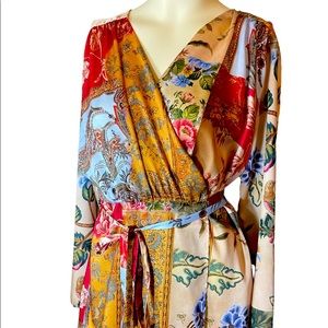 Zara wrapped around dress .